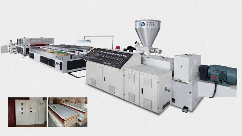 Wood Plastic Wide Door Board Extrusion Line