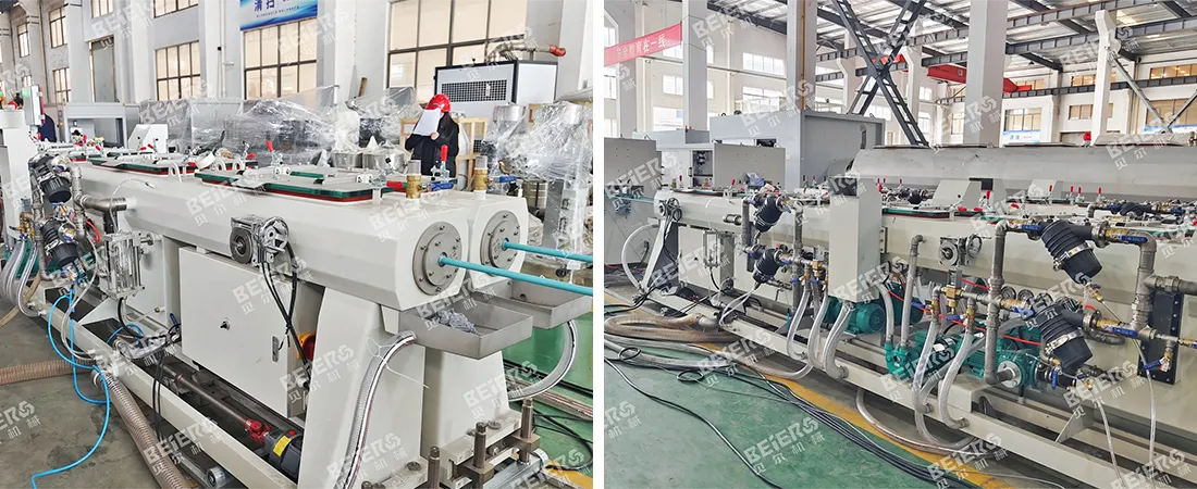 PVC Dual Pipe Extrusion Line