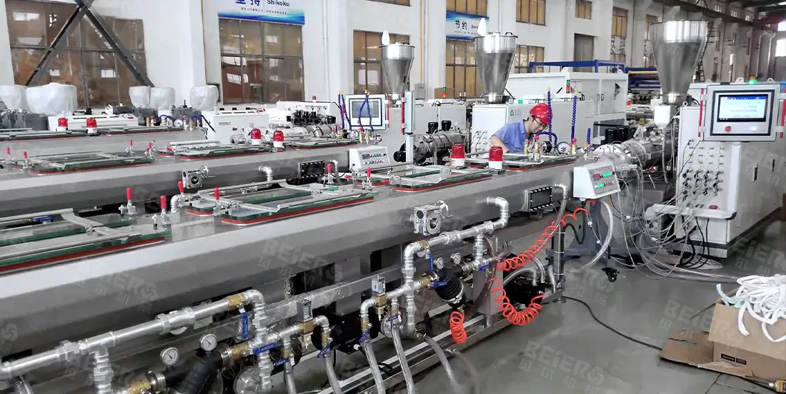 PVC Double Exit Pipe Extrusion Line