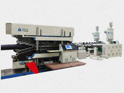 PE Double Wall Corrugated Pipe Production Line 225-800mm
