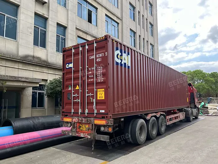 Three PE Pipe Extrusion Line Shipped to Dubai