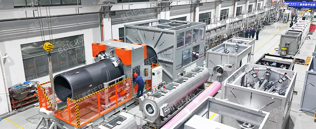 Three-layer PE Pipe Extrusion Line