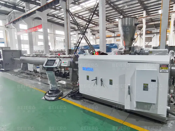 50-110mm PVC Pipe Extrusion Line Successfully Runs for Central Asian Customer